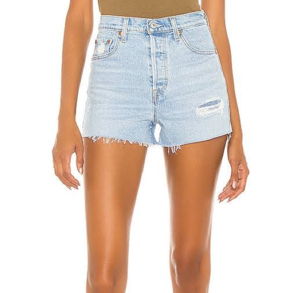 Levi’s Ribcage Denim Shorts